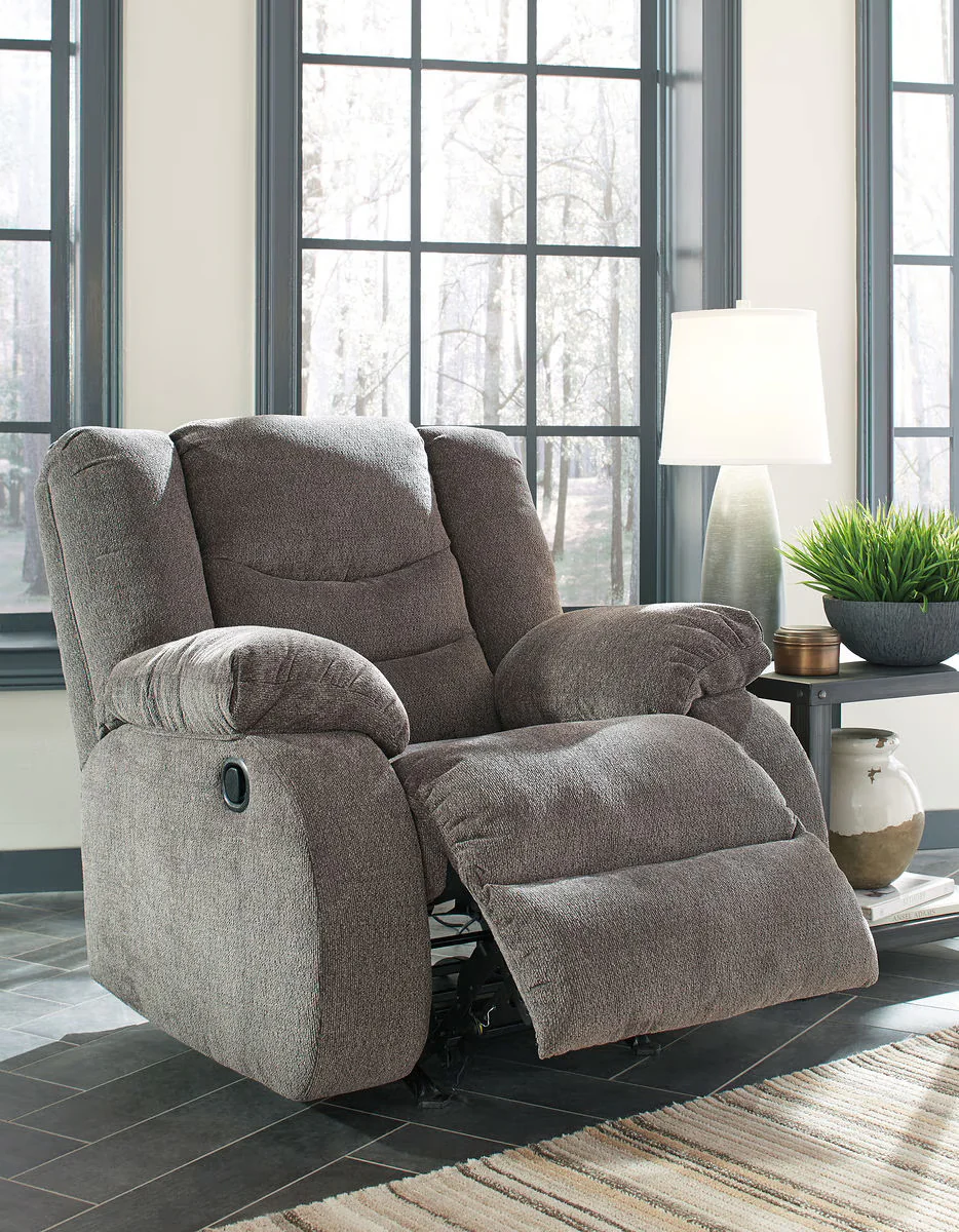 Tulen - Gray - 3 Pc. - Reclining Sofa, Loveseat, Rocker Recliner - Image 2
