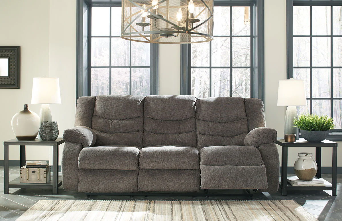 Tulen - Gray - Reclining Sofa - Image 2