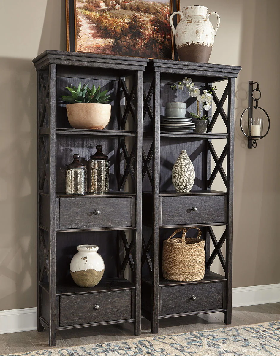 Tyler - Black / Gray - Display Cabinet - Image 3