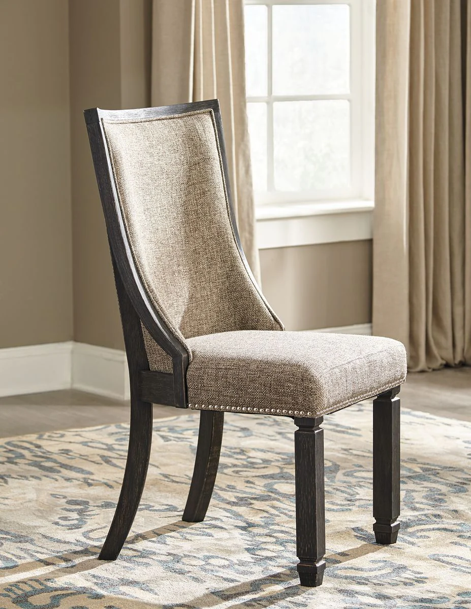 Tyler Creek - Dark Gray - 7 Pc. - Dining Room Table, 4 Side Chairs, 2 Upholstered Side Chairs - Image 3