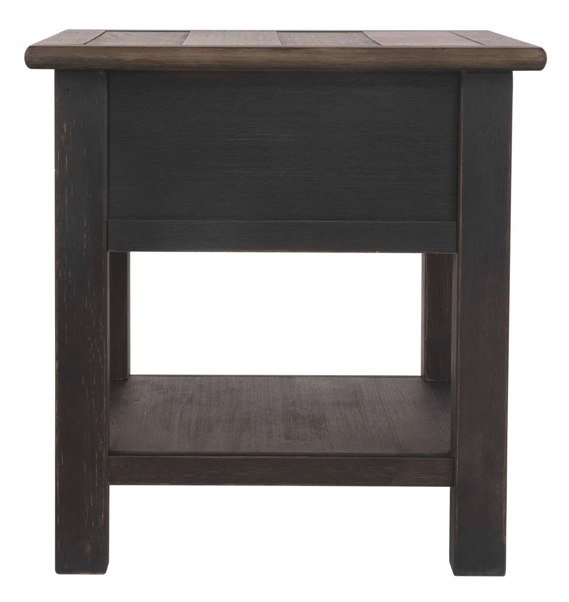 Tyler - Grayish Brown / Black - Rectangular End Table - Image 6