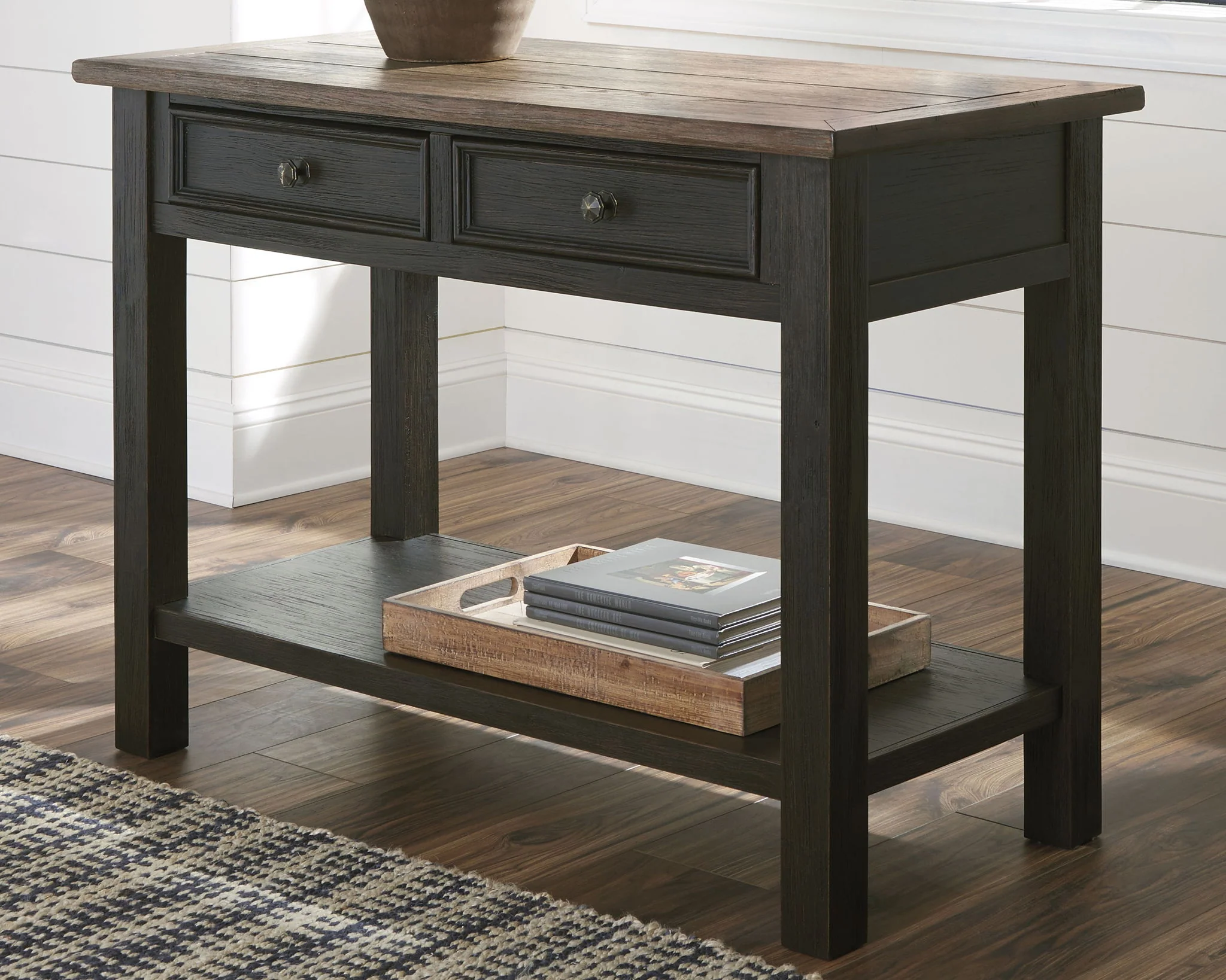 Tyler - Grayish Brown / Black - Sofa Table - Image 3