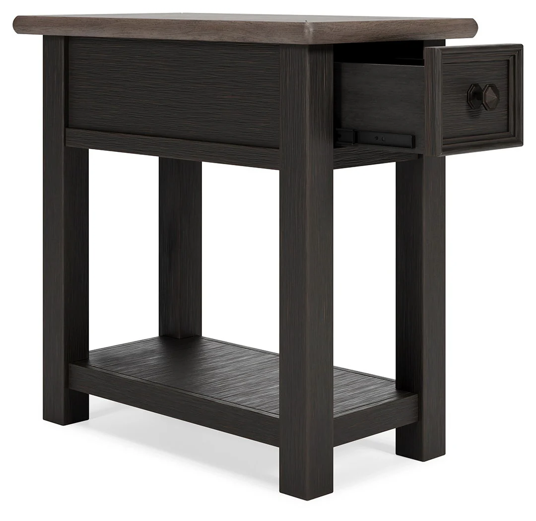 Tyler - Black / Gray - Chair Side End Table - Image 2