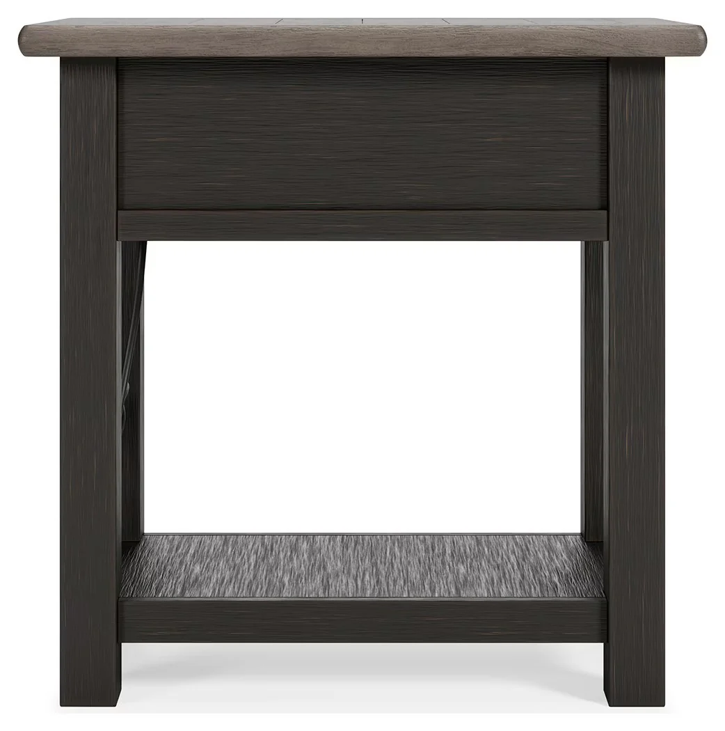 Tyler - Black / Gray - Chair Side End Table - Image 5
