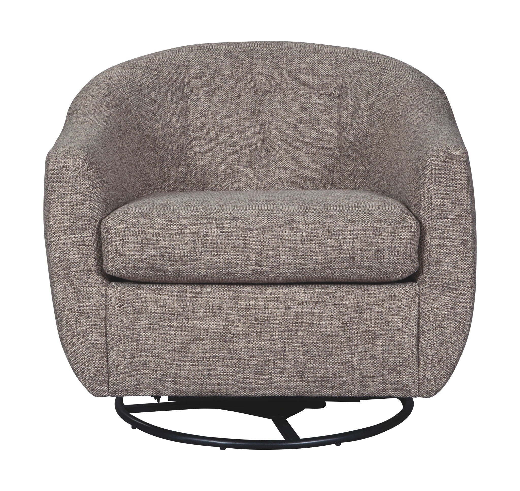 Upshur - Taupe - Swivel Glider Accent Chair - Image 4