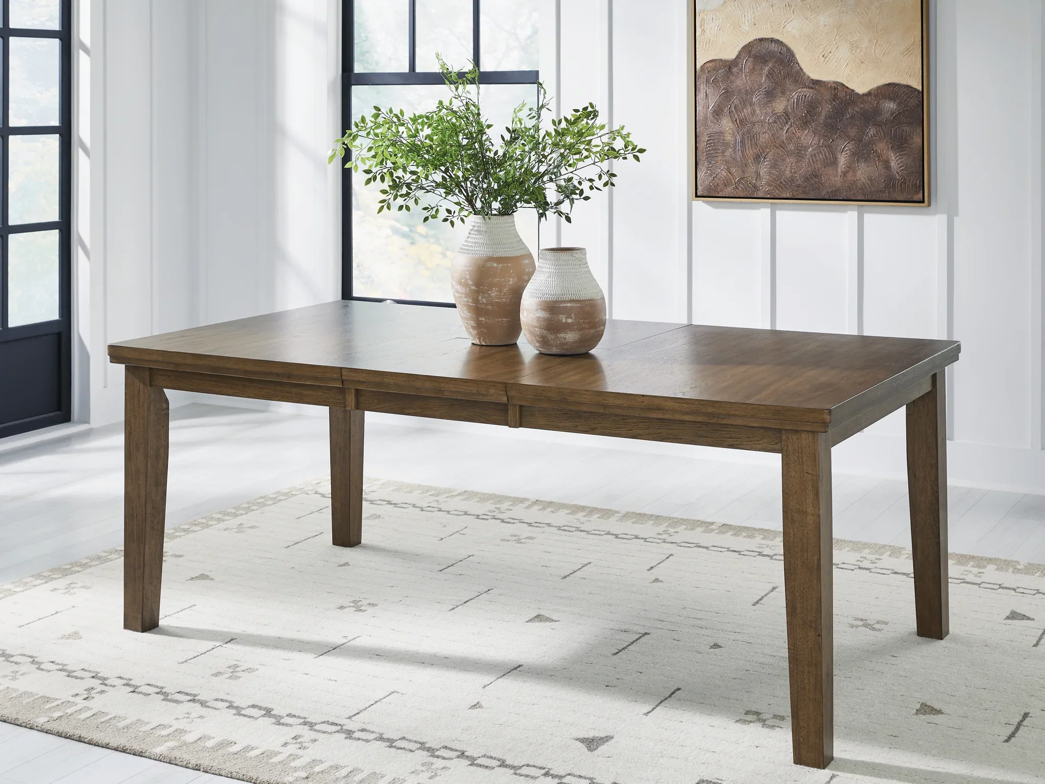 Urbinforte - Light Brown - Dining Room Butterfly Extension Table - Image 2