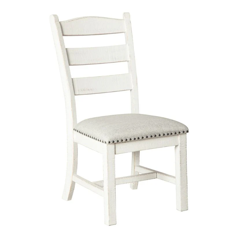Valebeck - Beige / White - Dining Uph Side Chair (Set of 2)