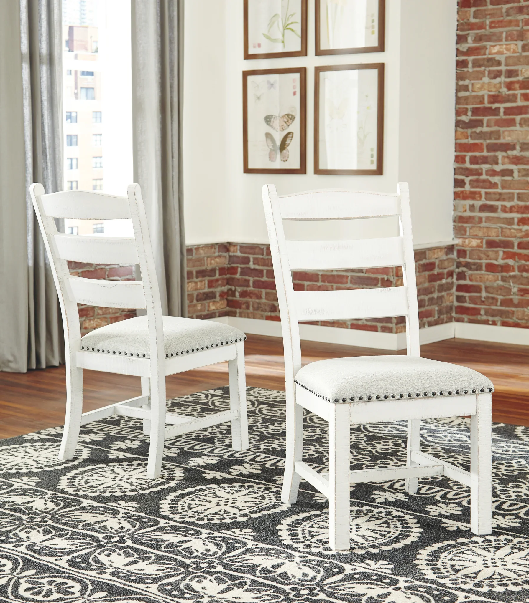 Valebeck - Beige / White - Dining Uph Side Chair (Set of 2) - Image 3