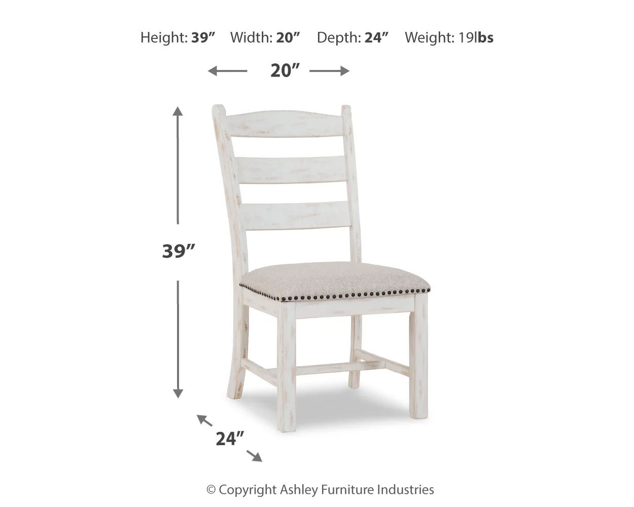 Valebeck - Beige / White - Dining Uph Side Chair (Set of 2) - Image 4