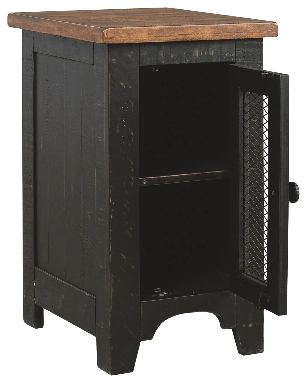 Valebeck - Black / Brown - Chair Side End Table - Image 4