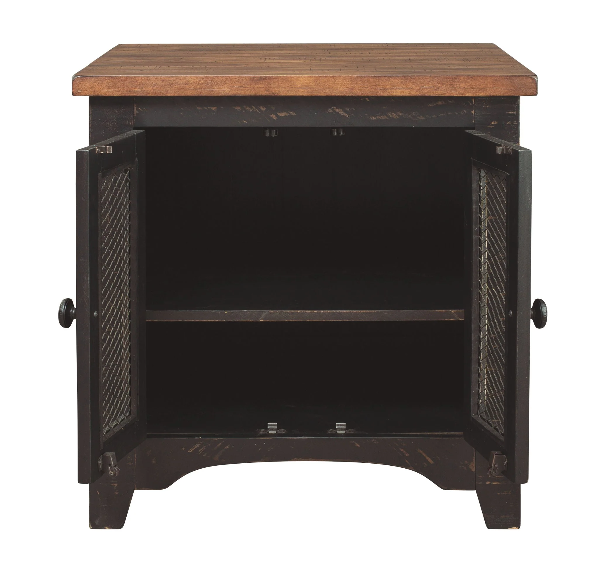 Valebeck - Black / Brown - Rectangular End Table - Image 3