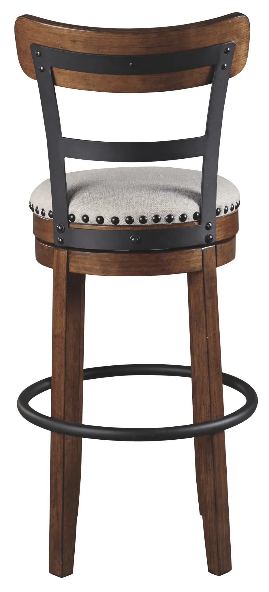 Valebeck - Brown - Tall Uph Swivel Barstool - Image 5