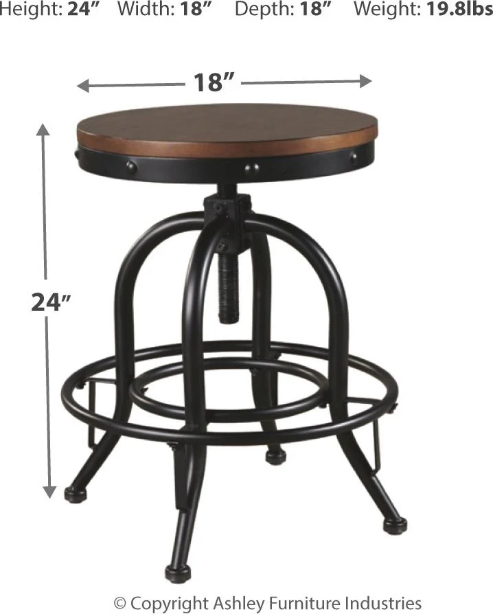 Valebeck - White - 6 Pc. - Counter Table, 4 Barstools, Server - Image 4