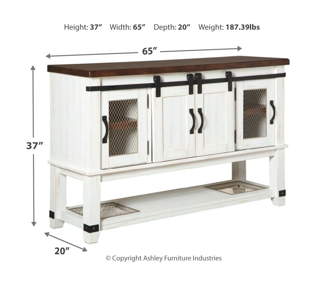 Valebeck - White - 6 Pc. - Counter Table, 4 Swivel Barstools, Server - Image 8