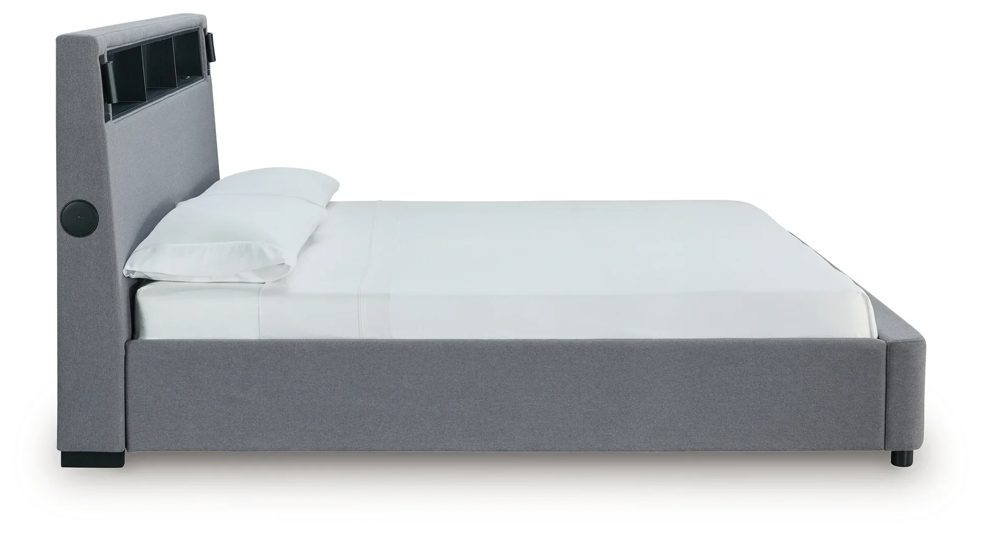 Verishaw - Gray - California King Upholstered Bed - Image 3