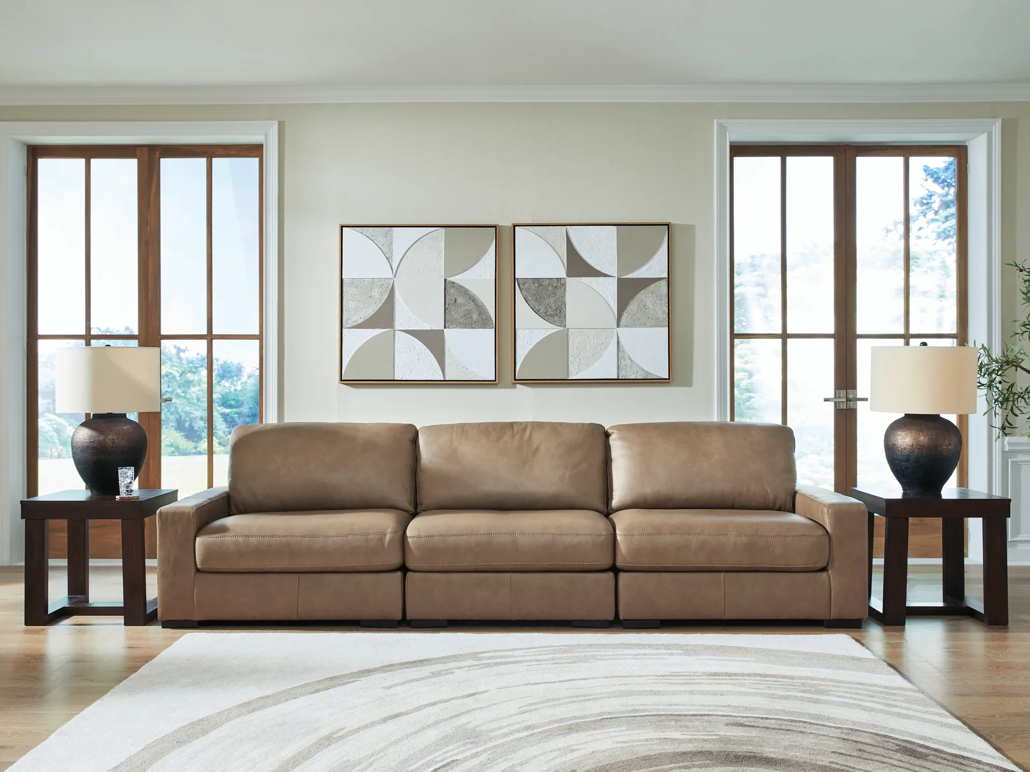 Veronella - 3-Piece Sectional Sofa - Sahara - Image 2