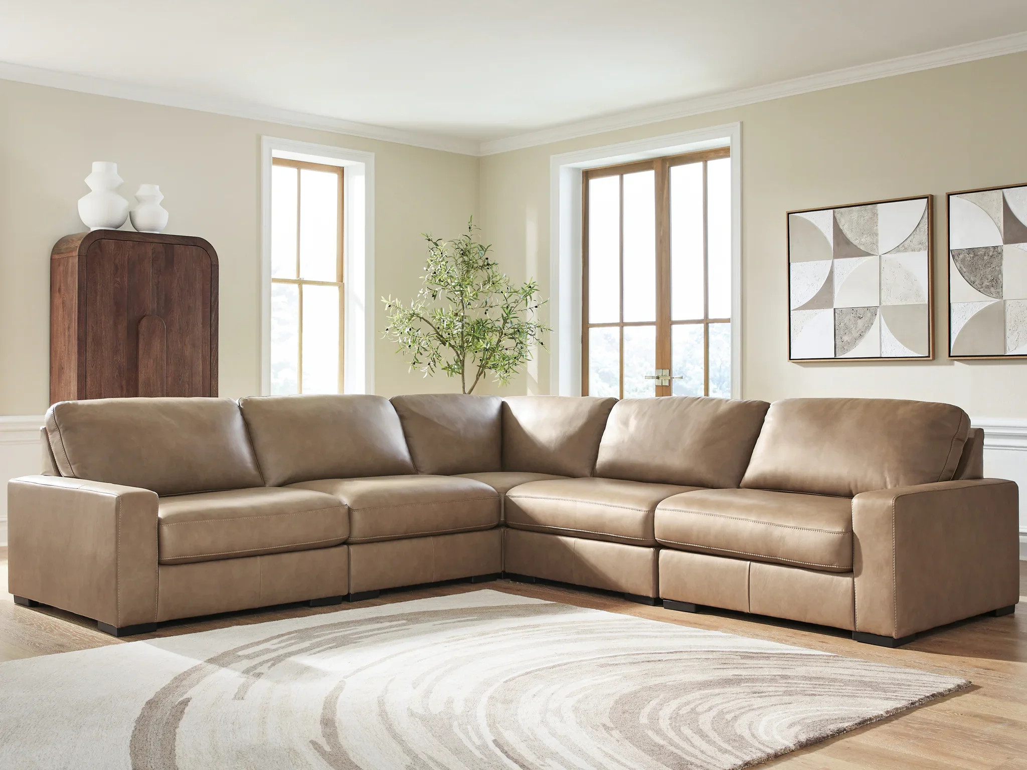 Veronella - 5-Piece Sectional - Sahara - Image 2