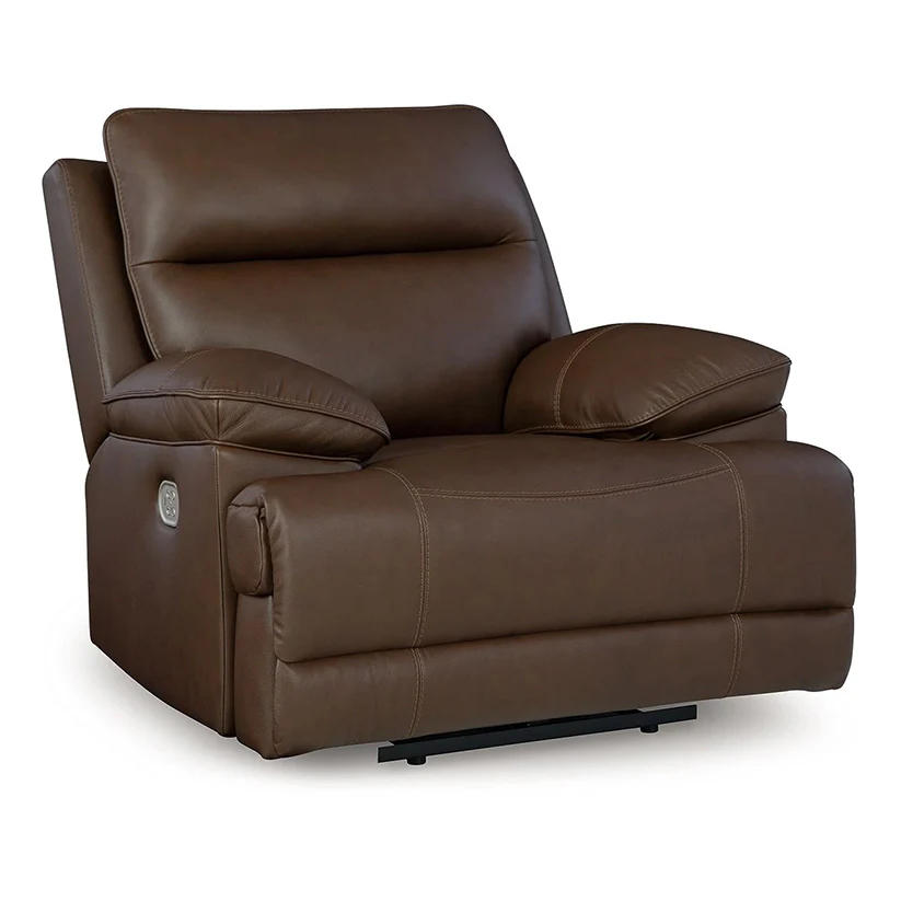 Vonryan - Tobacco - Power Recliner / Adj Headrest