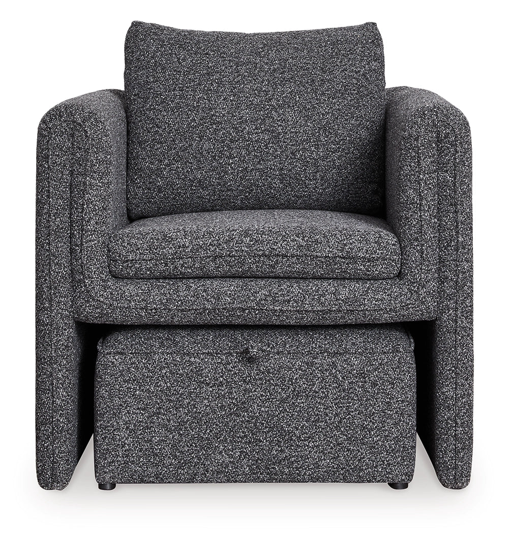 Vreni - Charcoal / Black - Accent Chair - Image 3