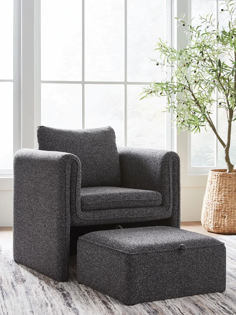 Vreni - Charcoal / Black - Accent Chair - Image 4