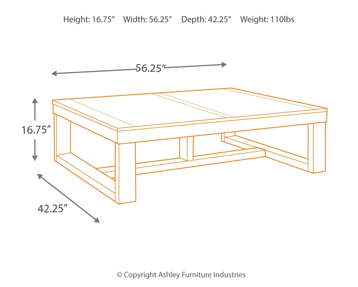 Watson - Dark Brown - Rectangular Cocktail Table - Image 4