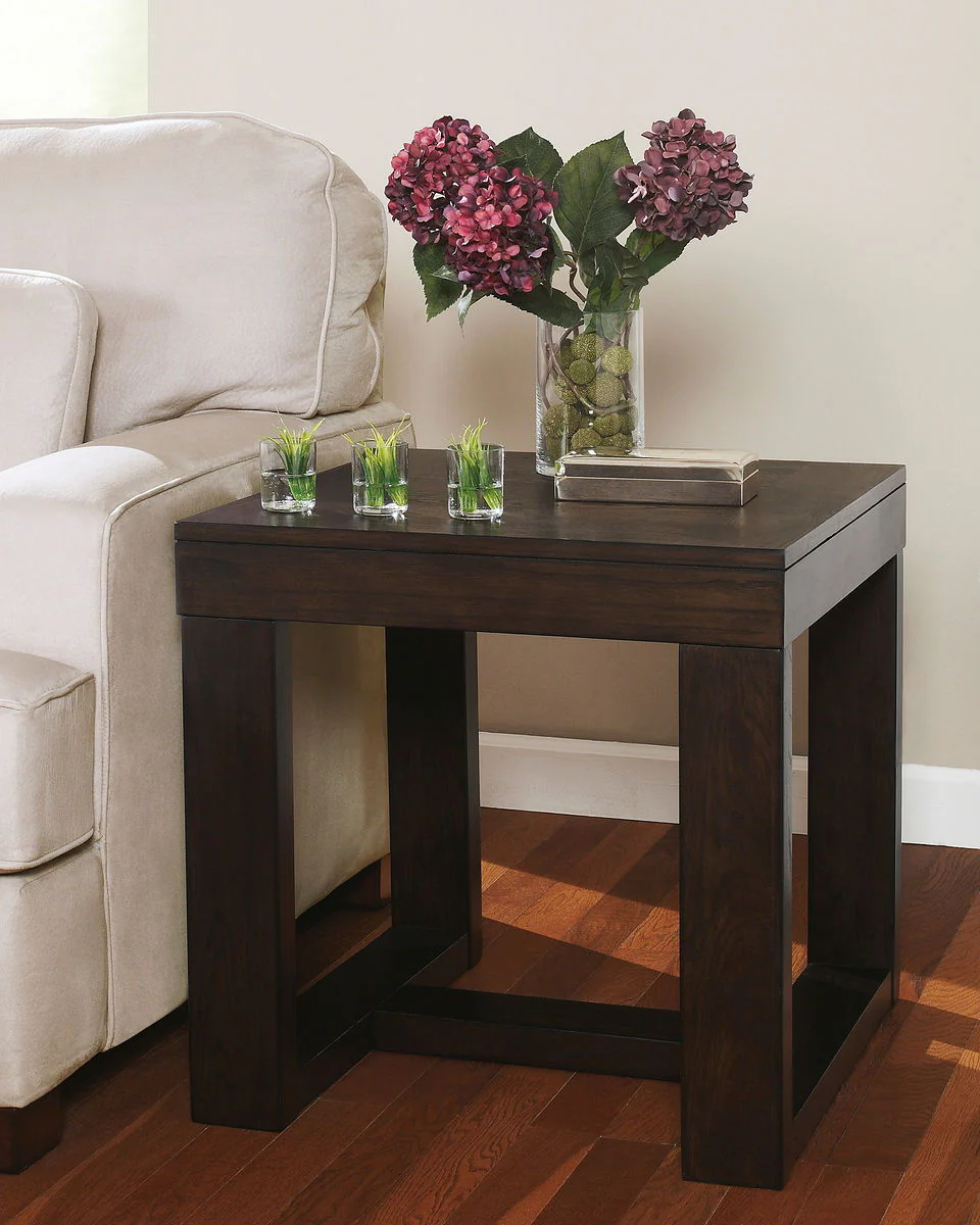 Watson - Dark Brown - Square End Table - Image 2