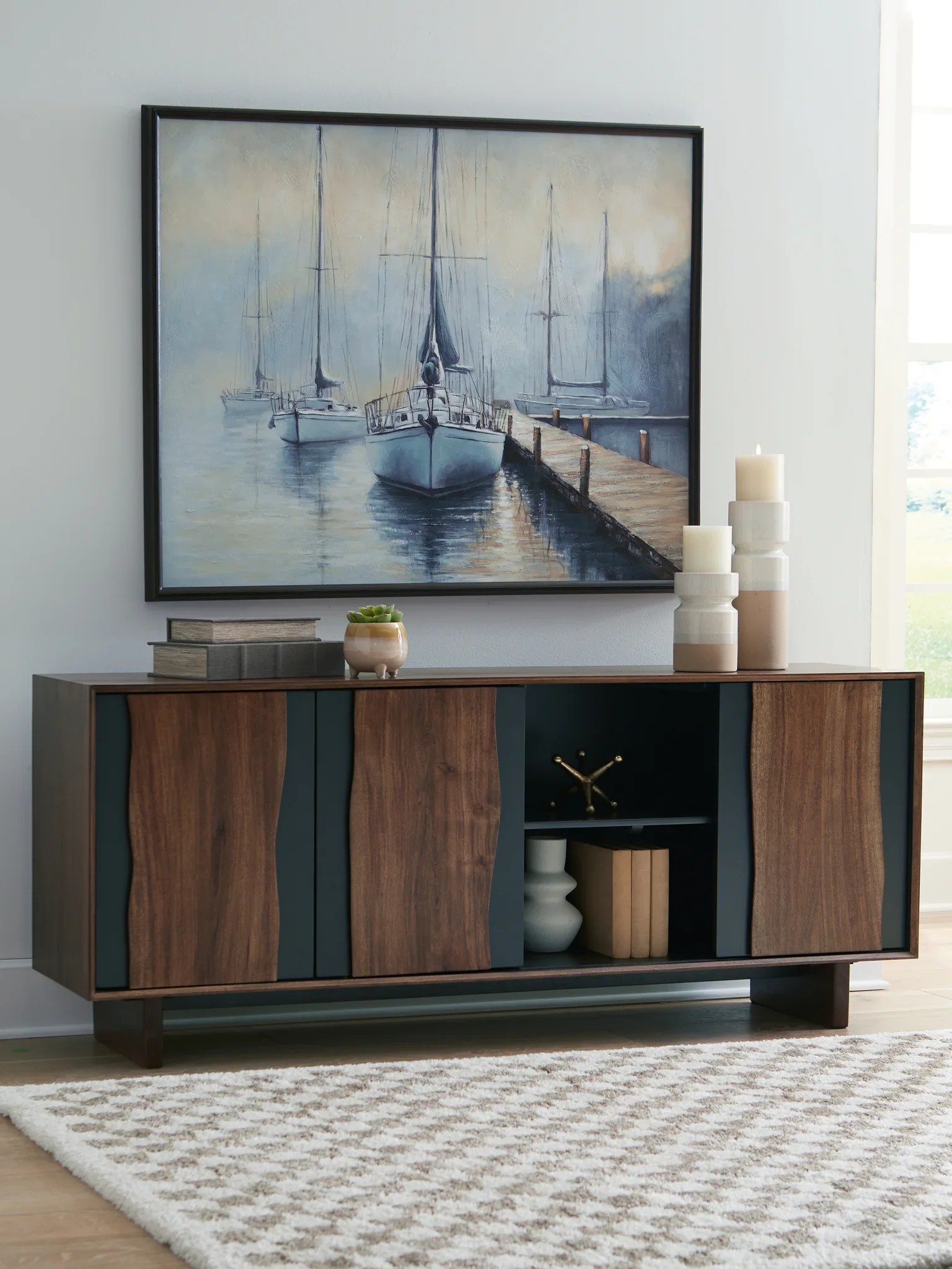 Welby - Brown / Charcoal - Accent Cabinet - Image 2