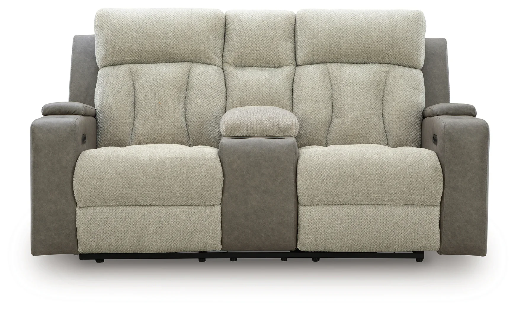 WhipLash - Sisal - Power Reclining Loveseat With Console / Adj Headrest - Image 5