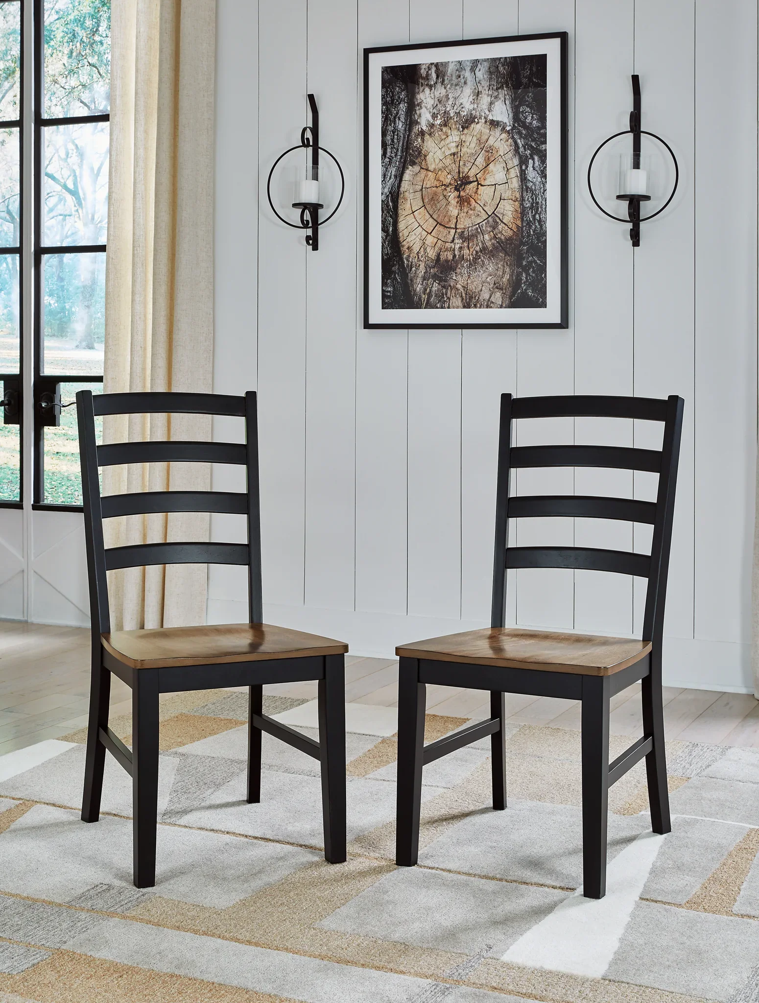 Wildenauer - Brown / Black - 6 Pc. - Extension Table, 4 Side Chairs, Bench - Image 5