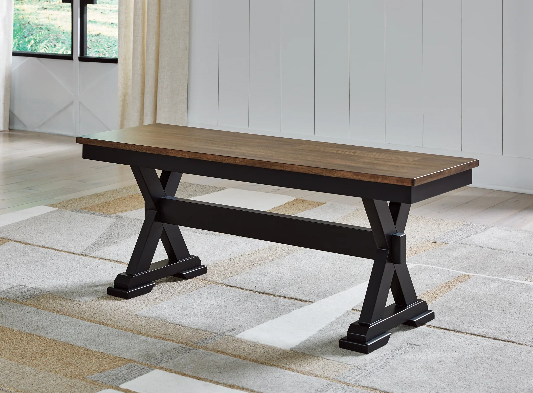 Wildenauer - Brown / Black - 6 Pc. - Extension Table, 4 Side Chairs, Bench - Image 6