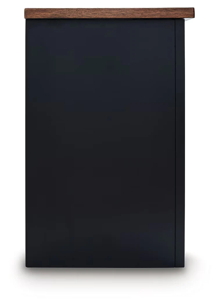 Wildenauer - Brown / Black - 76" TV Stand With Electric Fireplace - Image 4