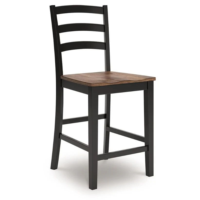 Wildenauer - Brown / Black - Barstool (Set of 2) - Image 2