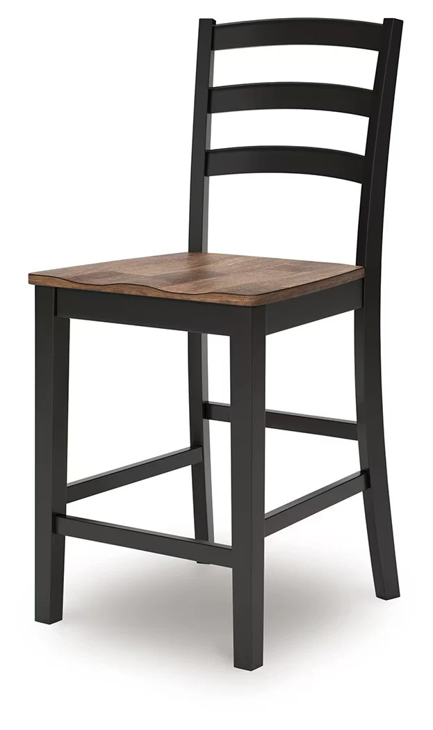 Wildenauer - Brown / Black - Barstool (Set of 2) - Image 5