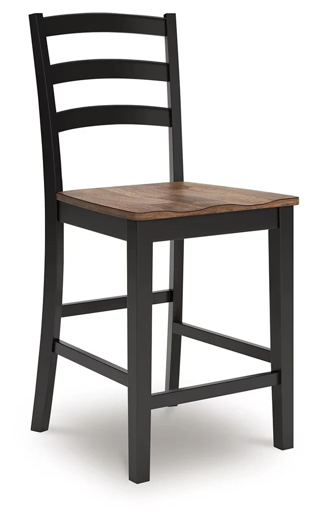 Wildenauer - Brown / Black - Barstool (Set of 2) - Image 6