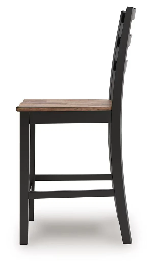 Wildenauer - Brown / Black - Barstool (Set of 2) - Image 8