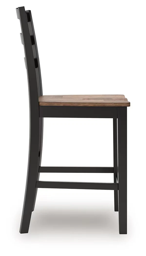 Wildenauer - Brown / Black - Barstool (Set of 2) - Image 9