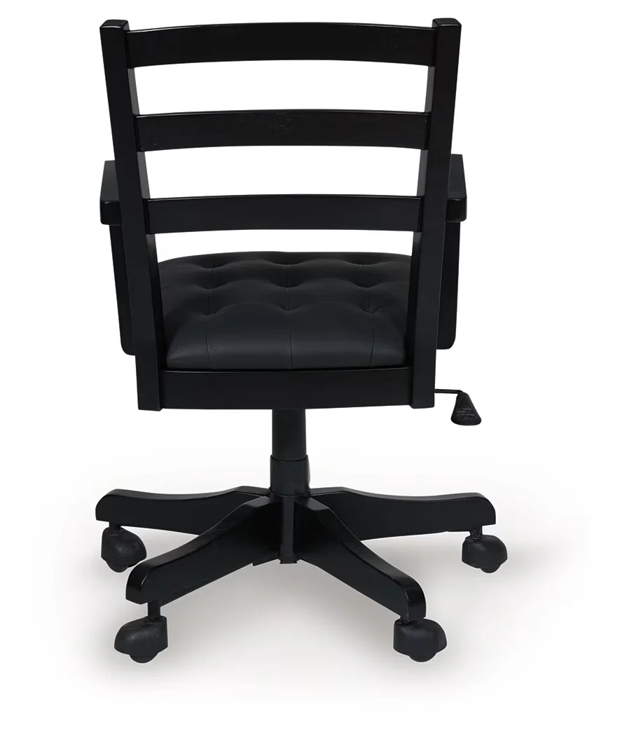 Wildenauer - Brown / Black - Home Office Swivel Desk Chair - Image 4