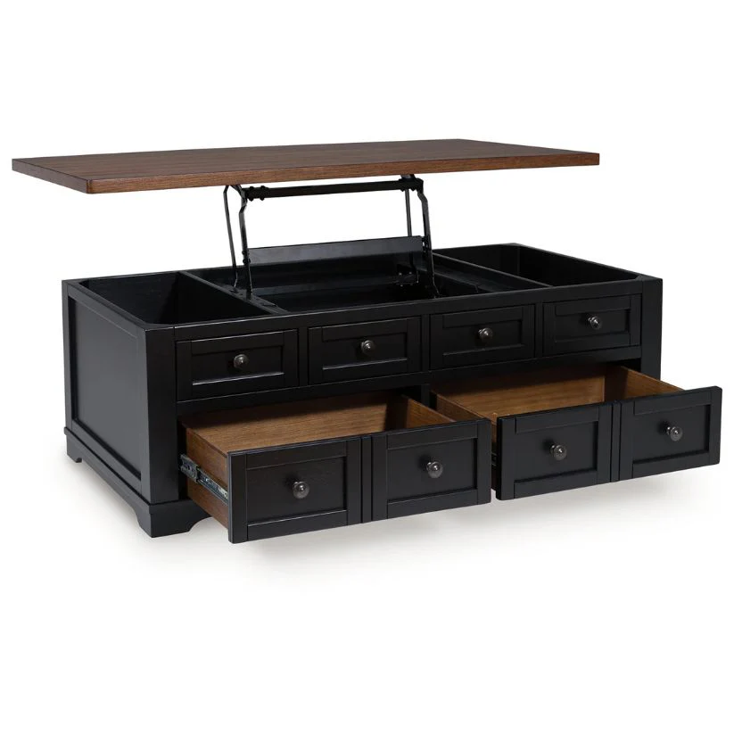 Wildenauer - Brown / Black - Lift Top Cocktail Table