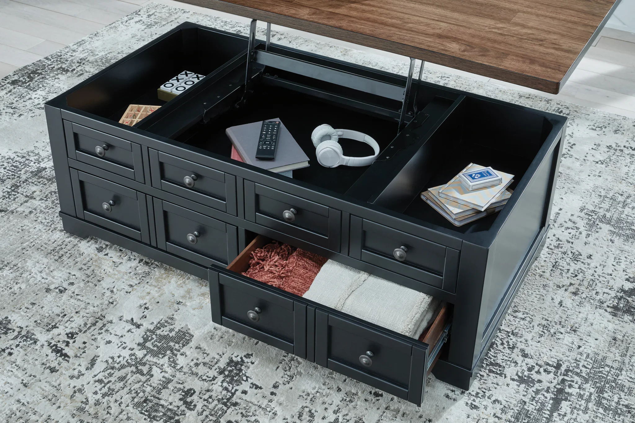 Wildenauer - Brown / Black - Lift Top Cocktail Table - Image 10