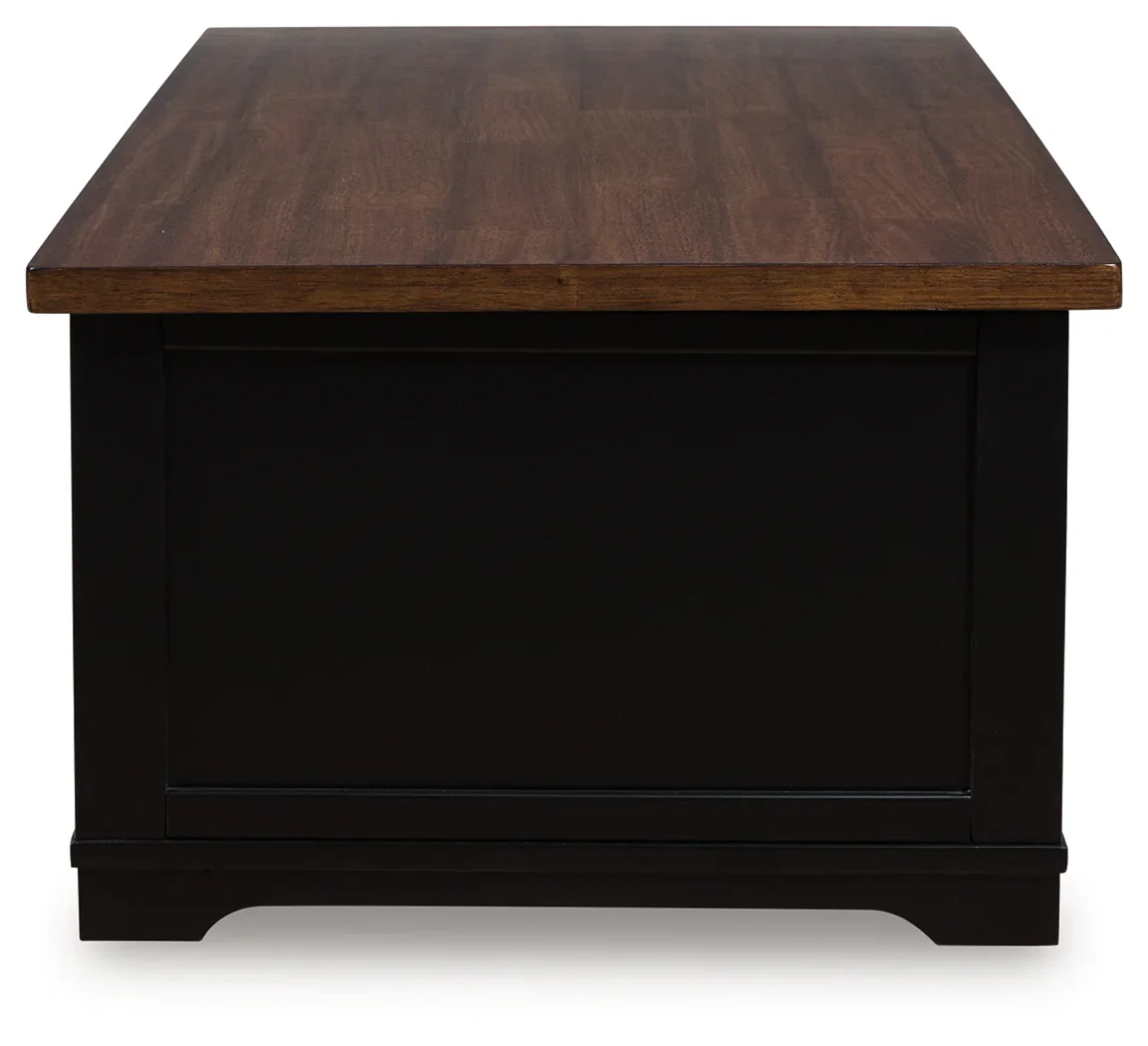 Wildenauer - Brown / Black - Lift Top Cocktail Table - Image 5