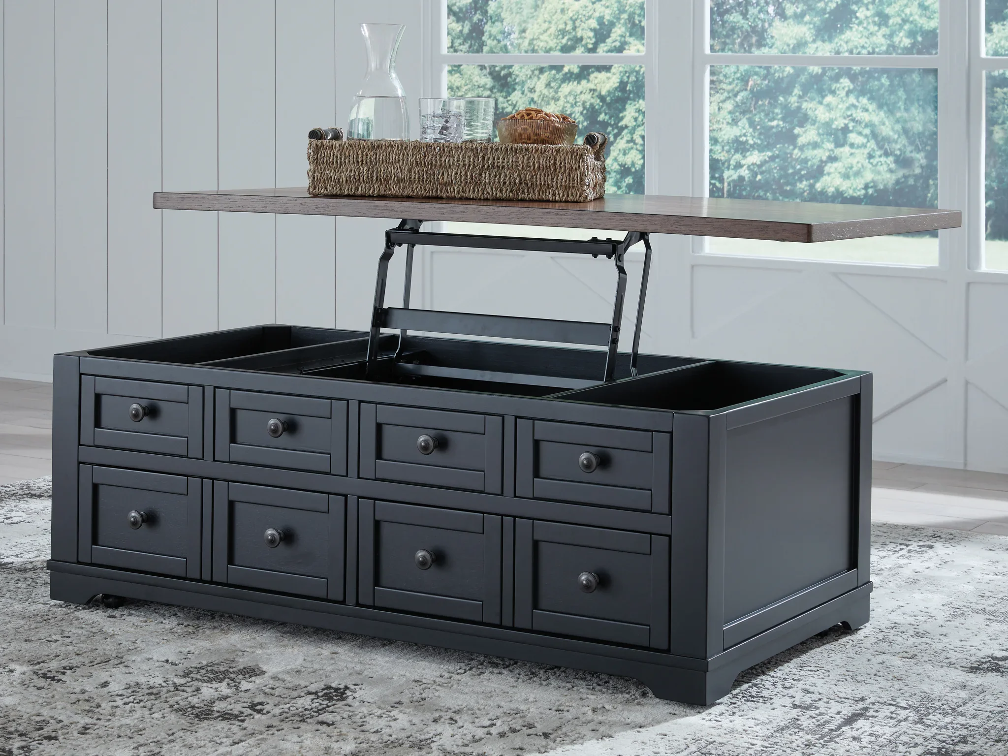 Wildenauer - Brown / Black - Lift Top Cocktail Table - Image 9