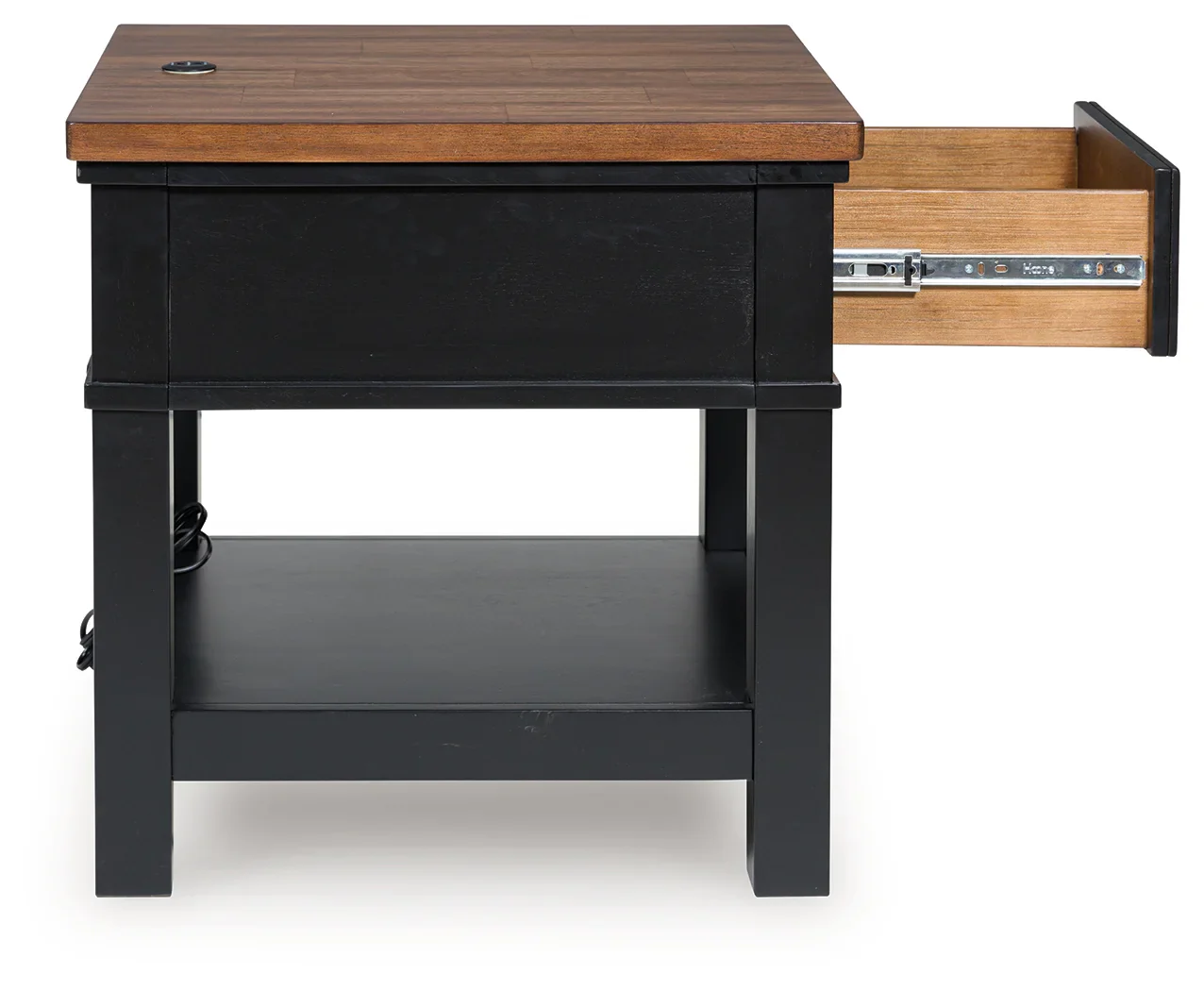 Wildenauer - Brown / Black - Rectangular End Table - Image 3