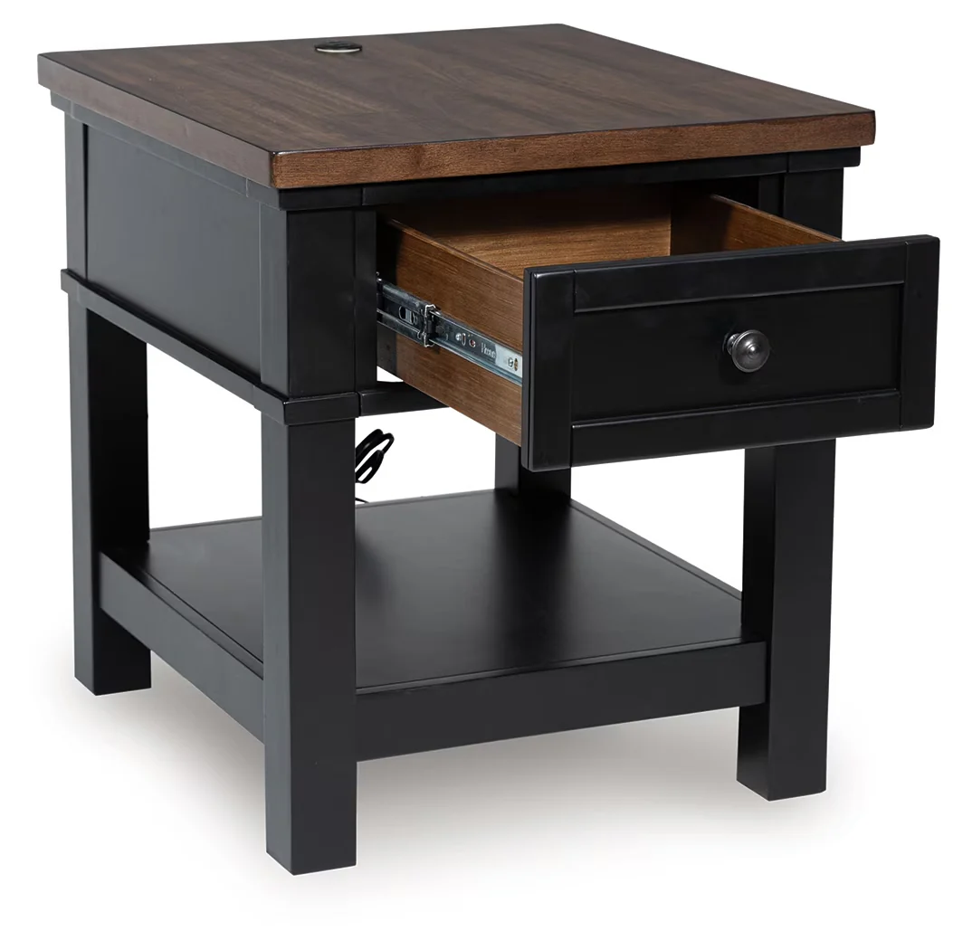 Wildenauer - Brown / Black - Rectangular End Table - Image 5