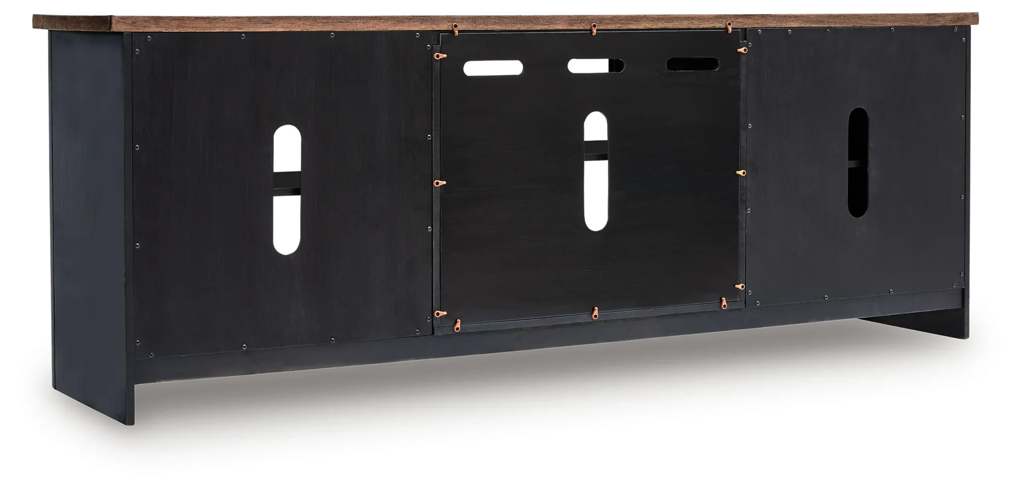 Wildenauer - Brown / Black - XL TV Stand With Fireplace Option - Image 5