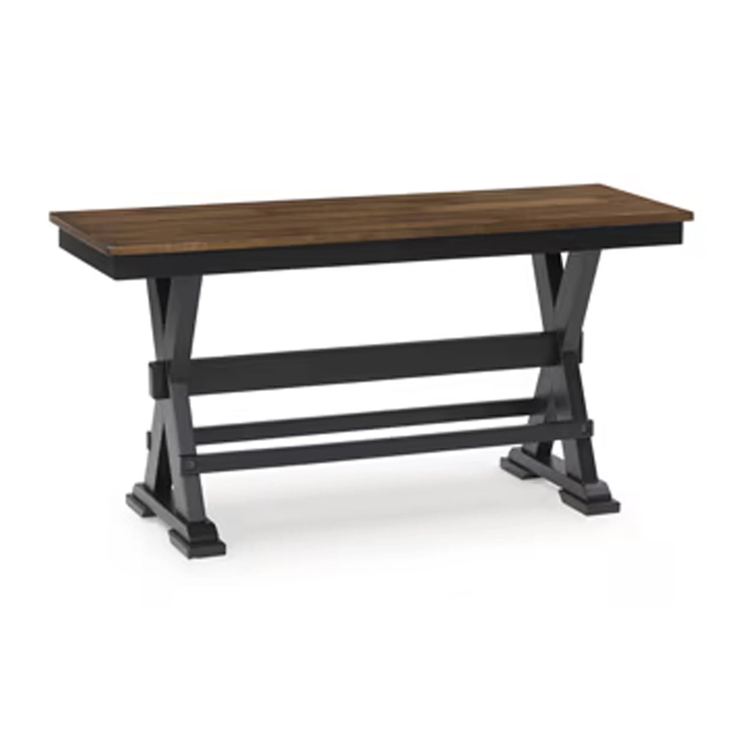 Wildenauer - Large Counter Dining Room Bench - Brown / Black