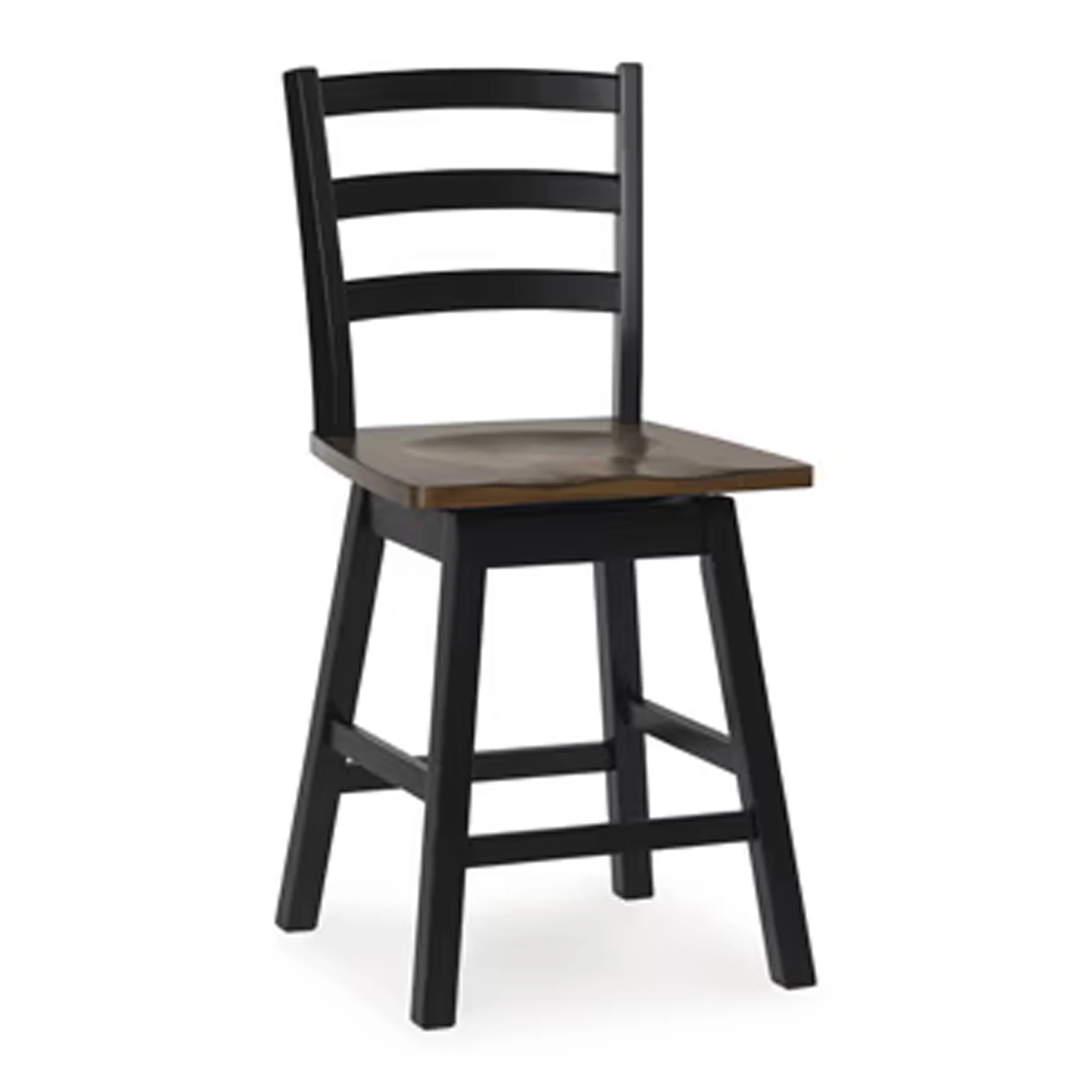 Wildenauer - Swivel Stool (Set of 2) - Brown / Black