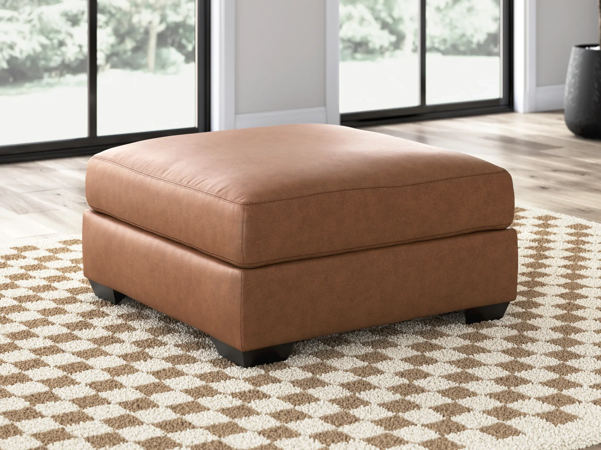 WillowBend - Caramel - Oversized Accent Ottoman - Image 2