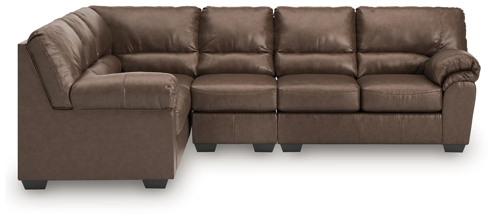 WillowBend - Umber - 3-Piece Sectional With LAF Sofa With Corner Wedge - Image 3