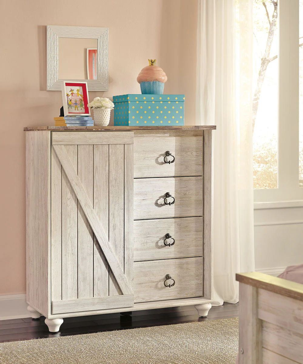 Willowton - Whitewash - Dressing Chest - Image 2