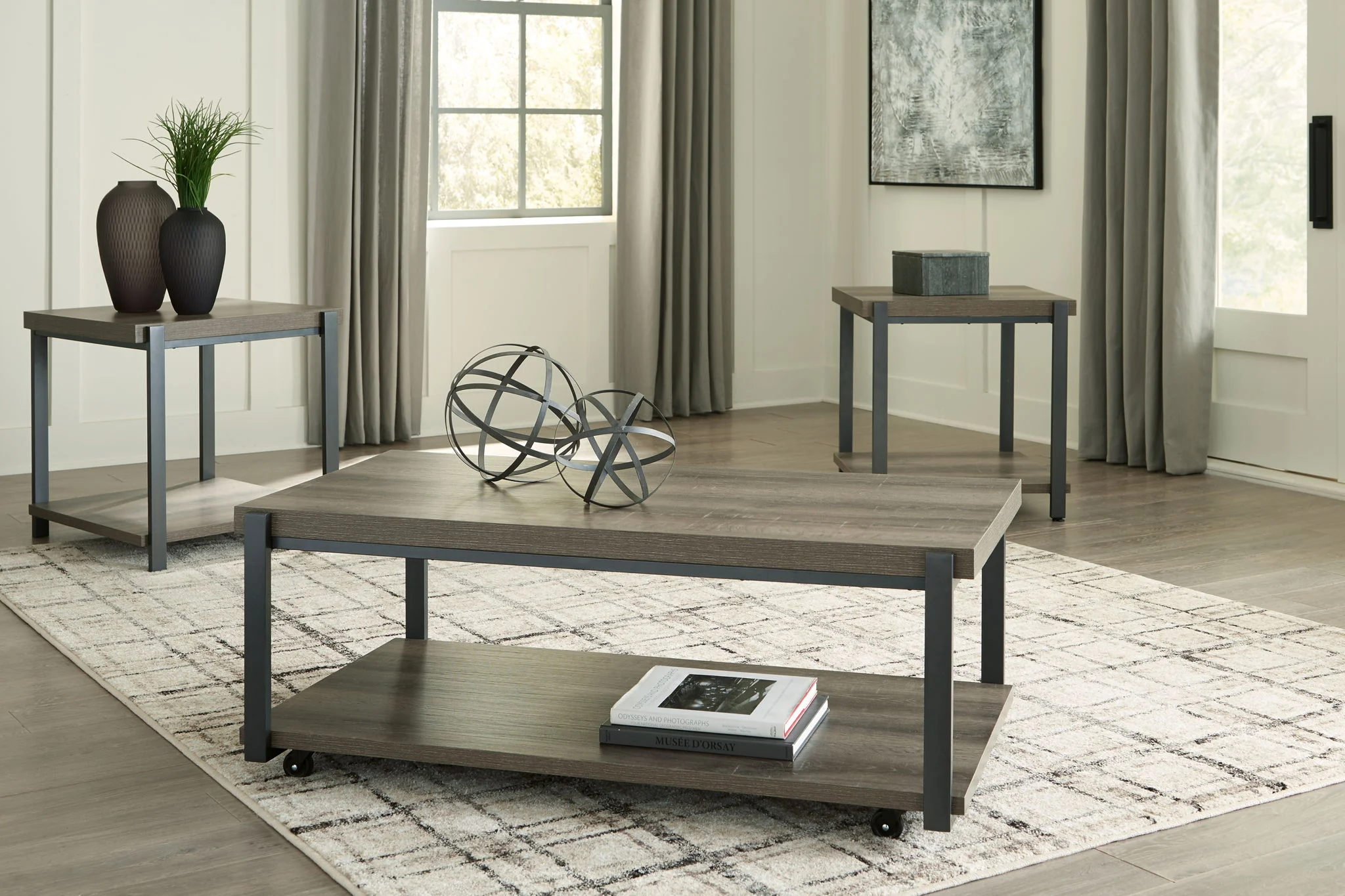 Wilmaden - Gray / Black - Occasional Table Set (Set of 3) - Image 2